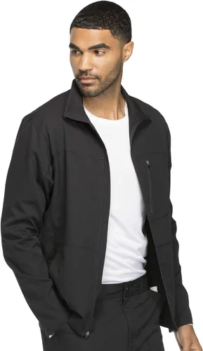 Vista 6 de Dickies Dynamix Men Warm Up Scrubs Jacket Zip Front DK310