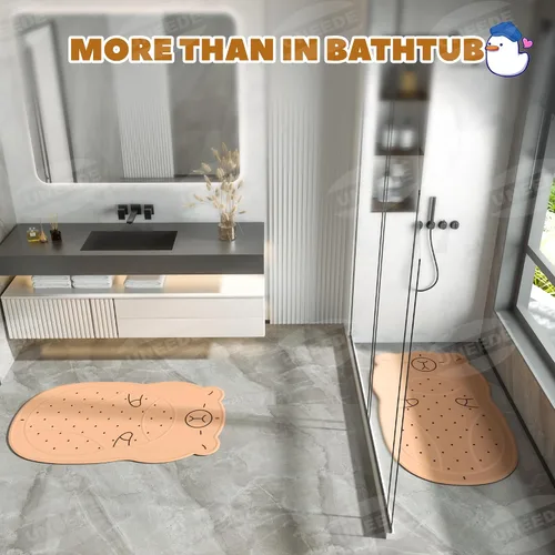 Vista 8 de UNEEDE Alfombra de Bañera Antideslizante para Niños, Alfombra de Ducha Antideslizante para Niños Pequeños, Superficie Antideslizante Lavable