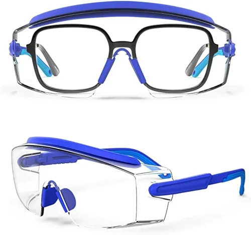 Vista 21 de Gafas de seguridad antivaho Gafas de seguridad sobre gafas protectoras con lentes antiarañazos ajustables