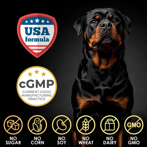Vista 6 de Masticables 11 en 1 para Ganancia Muscular - Suplementos de Aumento de Peso para Perros con Alta Proteína y Aminoácidos - Constructor Muscular