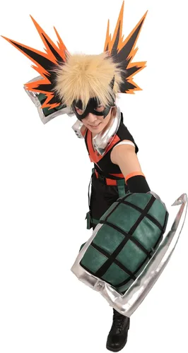 Vista 3 de miccostumes Disfraz de héroe de anime para hombre con guanteletes