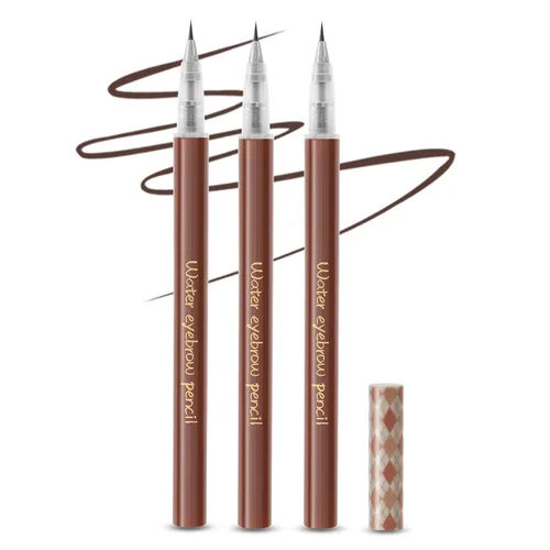 Vista 9 de Boobeen 3 bolígrafos líquidos para cejas, punta de precisión de 0.000 in, lápiz de relleno de cejas que crea maquillaje natural de cejas de larga