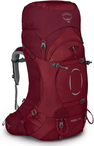 Vista 6 de Osprey Ariel 65L Mochila de senderismo para mujer, Azul Cerámico, WXS/S, Ajuste extendido Cerámica Azul - Ajuste Extendido