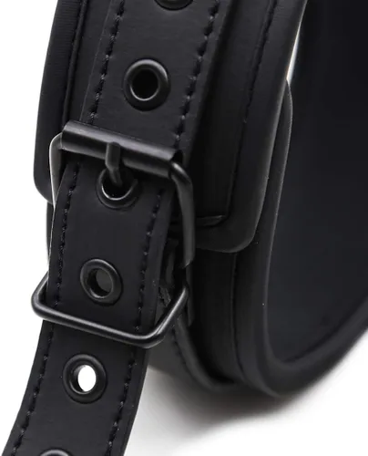 Vista 3 de HaHaGirl Collar de cuello collar de cuello gargantilla correa de cadena ajustable Collar de esponja suave para parejas Cuero cuero