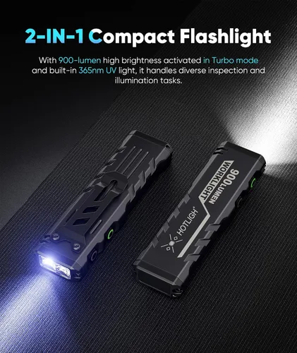 Vista 2 de Linterna recargable de 900Lumens LED, linterna magnética