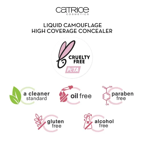 Vista 5 de Catrice Corrector de camuflaje líquido (050 Rosy Ash) - Corrector de larga duración para una cobertura óptima