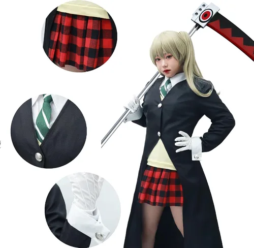 Vista 2 de DAZCOS Disfraz de cosplay para mujer de talla estadounidense con guantes