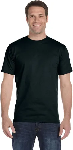 Vista 2 de Hanes Beefy-t - Camiseta clásica de algodón pesado para hombre, paquete de 1 o 2unidades, disponible en tallas Tall