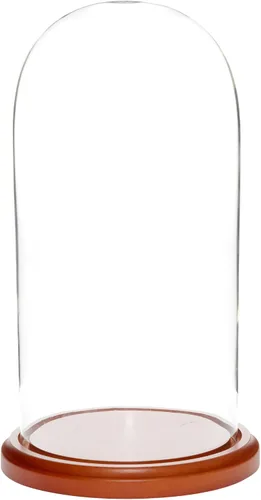 Vista 9 de Plymor Cúpula de cristal de 5.5" x 11" (base de madera MDF negra)