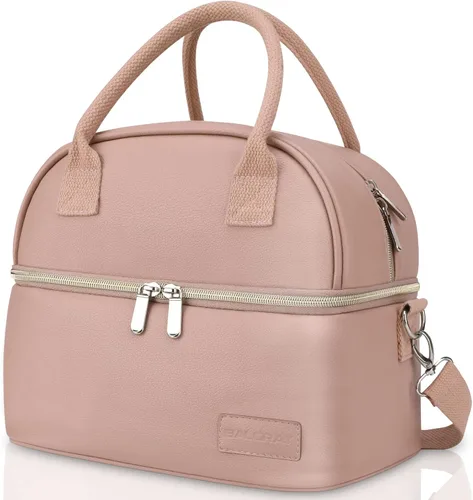 Vista 34 de BALORAY Bolsa de almuerzo para mujeres y hombres, lonchera aislada para adultos, bolsa de almuerzo reutilizable para el trabajo, picnic o viajes