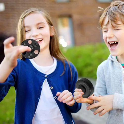 Vista 6 de Juguete giratorio deformable para niños y adultos, dispositivo de mano de metal para aliviar el estrés, suministros de regalo de fiesta