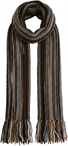 Vista 13 de Tumia LAC - Bufanda de lujo extra larga gruesa a rayas - Hecho a mano y muy cálido - Unisex