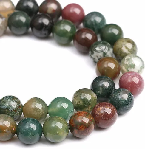 Vista 28 de 60 cuentas sueltas de piedra natural de turquesa africana de 0.236 pulgadas (6 mm) para hacer joyas, pulseras de bricolaje