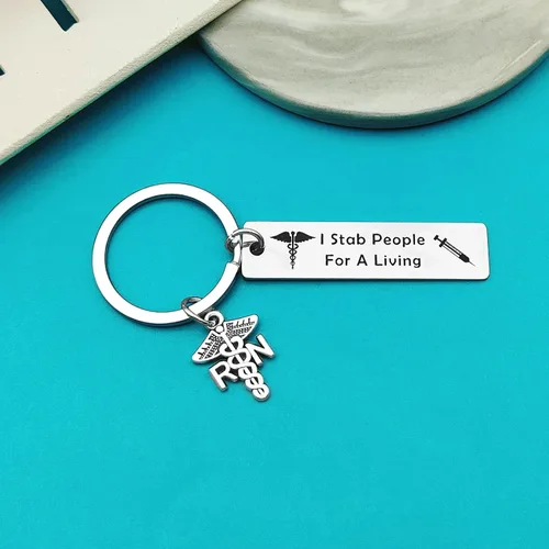 Vista 4 de Xiahuyu Nurse Gifts Keychain Nurse Appreciation Gifts Nurses Day Graduation Christmas Birthday Gift Thank You Gifts for Nurse