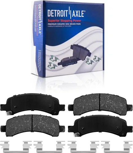 Vista 46 de Detroit Axle - Pinza de disco del lado del acompañante + pastillas de freno de cerámica de repuesto para Lexus HS250H Toyota RAV4 Prius V Scion xB