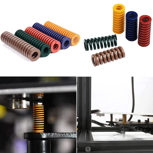 Vista 6 de 10 piezas de molde de carga de compresión muelle largo espiral estampado carga extra pesada para equipos mecánicos 3D impresora accesorios verde