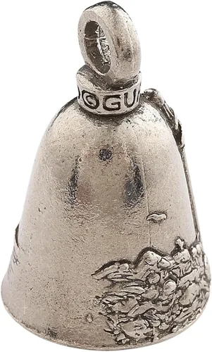Vista 2 de Guardian Bell Lighthouse - Campana de buena suerte con llavero y bolsa de regalo de terciopelo negro, campana de motocicleta, peltre sin plomo