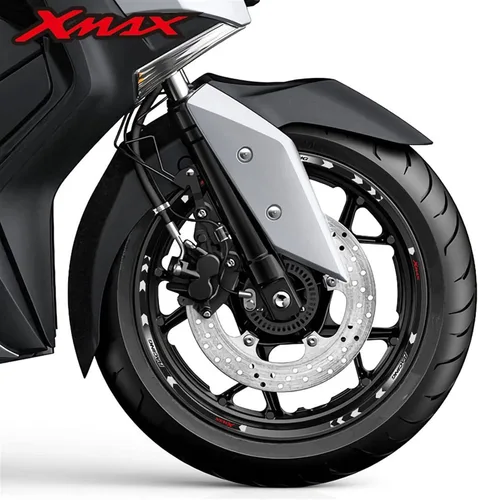 Vista 3 de Decoración de cubo de rueda reflectante, accesorios de motocicleta, calcomanías de cubo de llanta, cinta de rayas para Yamaha Xmax 125 250 300