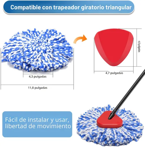 Vista 4 de RinseClean - Cabezal de repuesto para trapeador giratorio O Ceda RinseClean