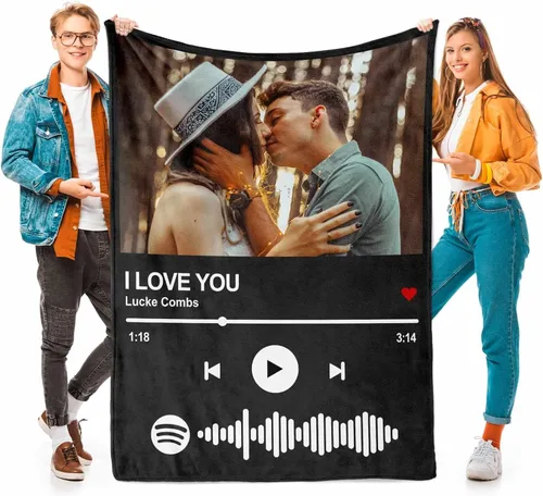 Vista 24 de Printwoo Mantas personalizadas con foto, manta de fotos personalizada, mantas personalizadas con imagen, regalos personalizados para mujeres