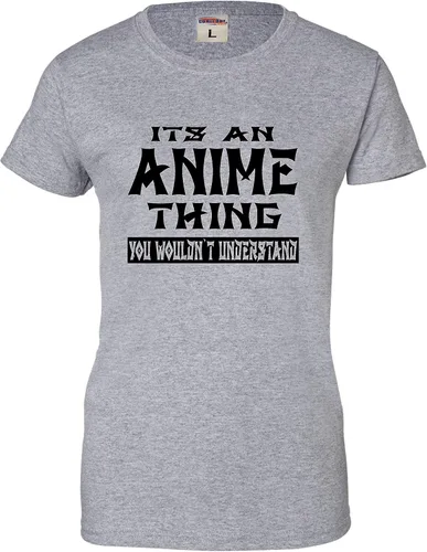 Vista 3 de Go All Out Camiseta con texto en inglés "It's an Anime Thing You Wouldn't Understand" para mujer Athletic Heather