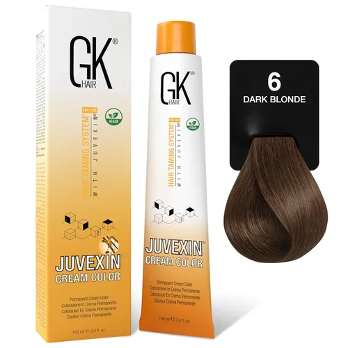 Vista 10 de GK HAIR Color Cream 10.0 Rubio platino más claro – 100% cobertura de canas Resultados semipermanentes, semipermanente o semipermanente 8–10 Vol