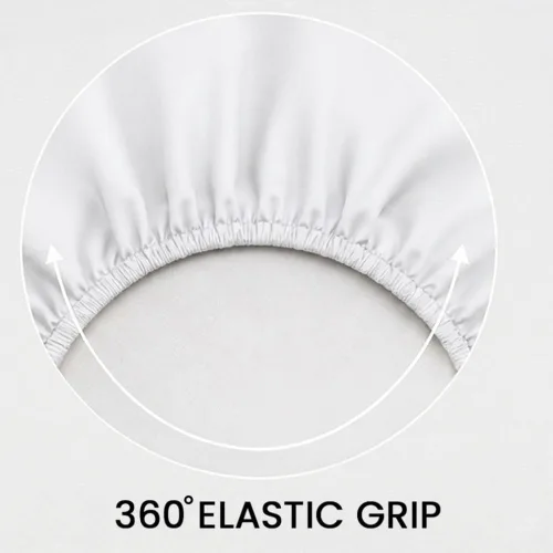 Vista 58 de Sábana bajera ajustable de lujo suave de 600 hilos, 100% algodón egipcio, sábana bajera ajustable individual con elástico alrededor, se adapta a