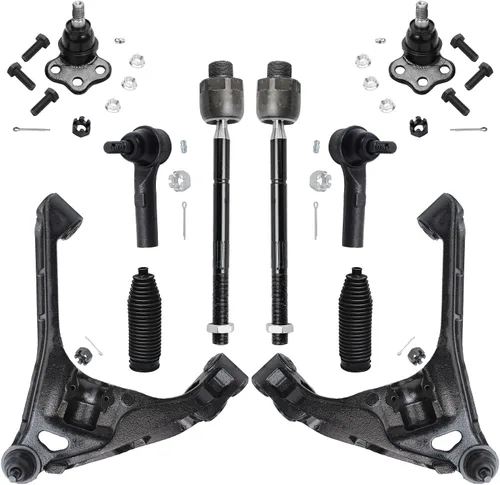 Vista 35 de Detroit Axle - Kit de suspensión delantera de 10 piezas para Chevrolet Trailblazer GMC Envoy 2004-2007 2005 2006 Soportes de brazo de control
