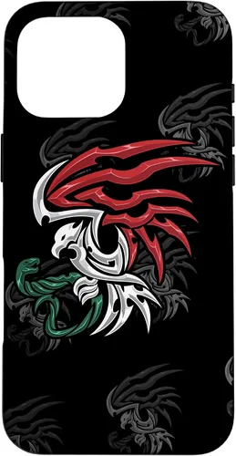 Vista 19 de Bandera de México - Funda estilo tribal del escudo de armas mexicano para iPhone 17