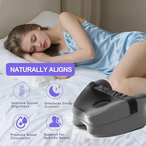Vista 3 de Almohadas de alineación para dormir de lado, almohada de alineación de cadera, almohada de rodilla para dormir de lado, almohadas de piernas
