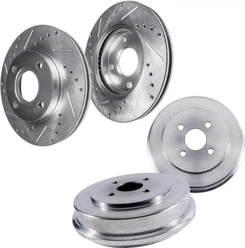 Vista 69 de Detroit Axle - Rotores de freno para Toyota Avalon 2020-2021 Camry 2020-2024, repuesto de rotores de freno de disco perforados y ranurados: rotor