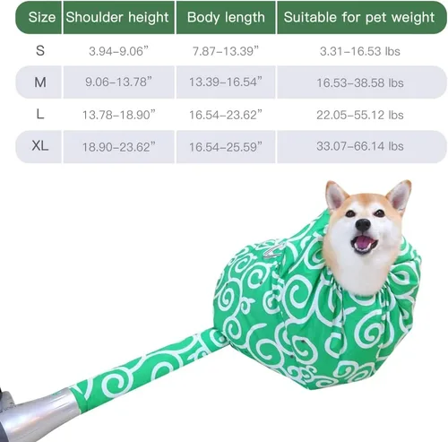 Vista 6 de WAYUTO Bolsa de secado flexible para mascotas con cordón, bolsa de secado de pelo de perro, caja de secado de pelo para cachorros, bolsa secadora