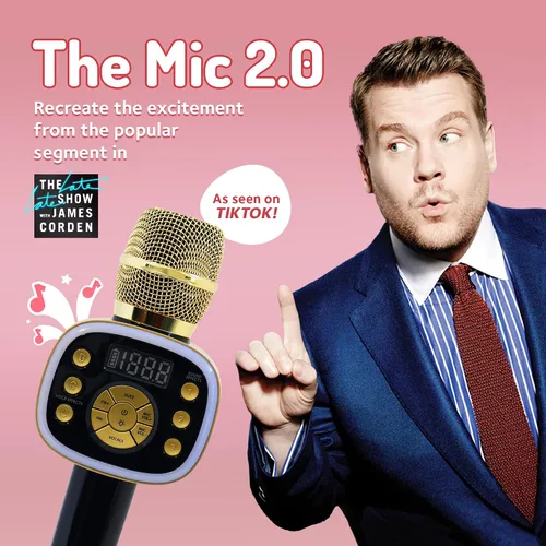 Vista 2 de Máquina de Karaoke en Auto para Niños y Adultos, Micrófono de Karaoke en Auto 2.0 - Micrófono de Karaoke Inalámbrico y Bluetooth con Efectos