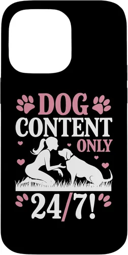 Vista 21 de Dog Content Only 24 7 Dog Mom Puppy Lover Hearts Case for iPhone 17