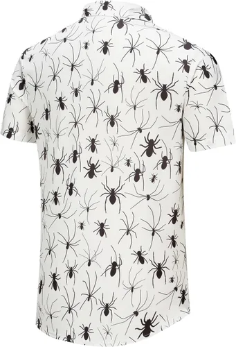 Vista 97 de KYKU - Camisa hawaiana funky para hombre, ropa tropical para vacaciones en Palm Beach