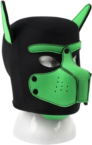 Vista 10 de Bozal de neopreno para cachorro, capucha para perro, máscara de juego