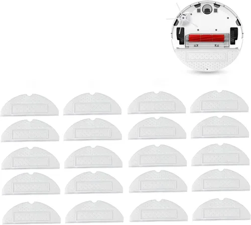 Vista 6 de CHICIRIS Accesorios de piezas de vacío, accesorio de robot de barrido, almohadillas de repuesto de paño de trapeador extra suave para Mi S7, 20