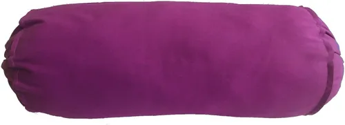 Vista 3 de Funda de almohada de color morado ciruela, funda redonda para el cuello, para cama, sofá, silla, sofá, salón, algodón, 6 pulgadas de diámetro x 24