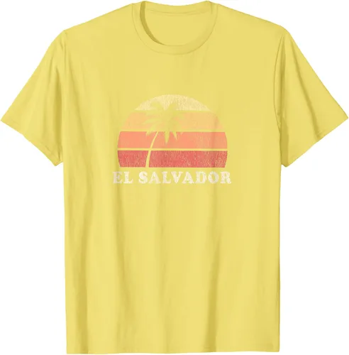 Vista 38 de El Salvador Vintage 70s Retro Throwback Design Camiseta, Azul