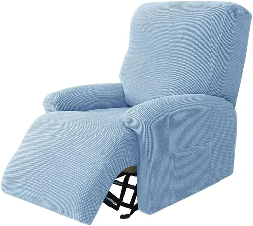 Vista 17 de LazyBoy - Funda de sofá reclinable jacquard, fundas elásticas antideslizantes para sillas reclinables, 4 piezas, protector de muebles para sillón