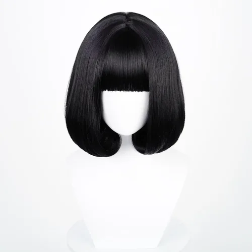 Vista 37 de COSPLAZA Cosplay Pelucas Moda Corto Azul Anime Cabello Elegante Mujer Fiesta Peluca