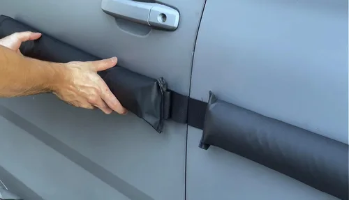 Vista 7 de HRX Protector de abolladuras para puertas de auto para puertas de auto no de aluminio - Paquete de 4 puertas - Protectores de puerta magnéticos