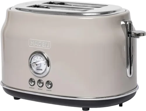 Vista 11 de Haden Dorset - Tostadora de acero inoxidable de 2 rebanadas de ranura ancha con control de tostado ajustable y pies antideslizantes, color negro