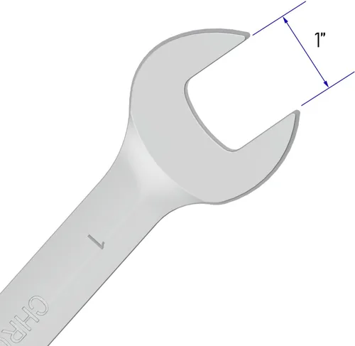 Vista 4 de Llave combinada de trinquete de cabeza flexible de 1 pulgada SAE 72 dientes de 12 puntos de trinquete de caja de trinquete herramientas de llave
