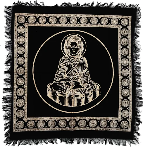 Vista 9 de Indian Consigners Paño de Altar A-Z Péndulo de Hechicería Pentagrama Alter Tarot Spread Wiccano Cuadrado Paño de Mesa Sagrado Paño Espiritual