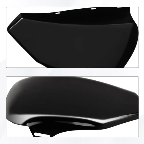 Vista 7 de Tapa de batería izquierda para Harley Davidson Sportster XL modelos 2004-2013 XL1200 XL883, negro
