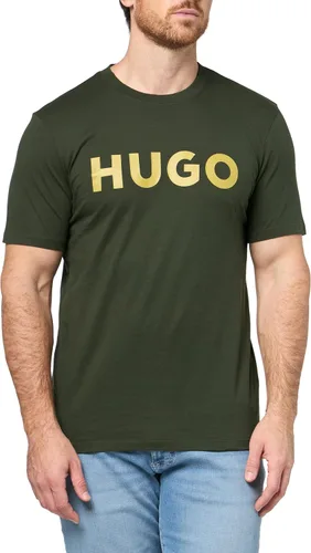 Vista 78 de Hugo Men's Print Logo Short Sleeve T-Shirt Blanco