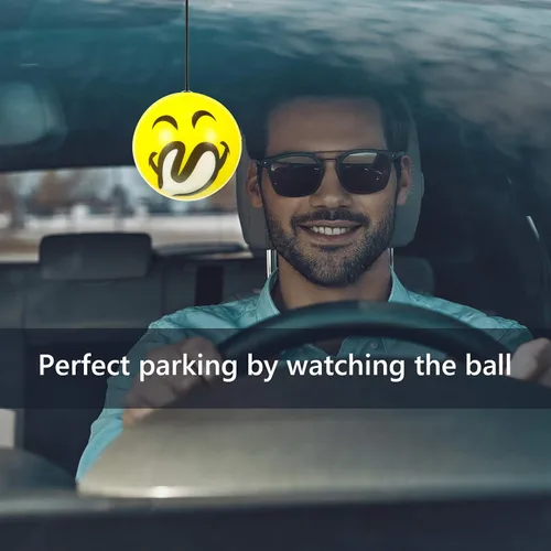 Vista 6 de BBTO Balón de tenis doble para estacionamiento de garaje, incluye sensor de bola retráctil, indicador de parada de coche (6 piezas)