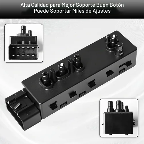 Vista 2 de Interruptor de asiento eléctrico Ferding Control de inclinación del asiento izquierdo del conductor Compatible con Buick/Cadillac/Chevrolet/GMC