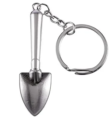 Vista 7 de Llavero Mini 3D Pala Llavero Aleación de Zinc Llavero Llavero Metal Llavero Llavero Regalo para Navidad y Cumpleaños Plata, plateado